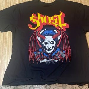 This is an oversized t-shit from the band Ghost from Hot Topic.